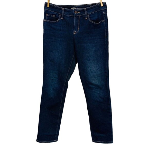 Old Navy Womens Jeans Skinny Fit Power Stretch Denim Dark Wash Size 4 Petites - Picture 2 of 12